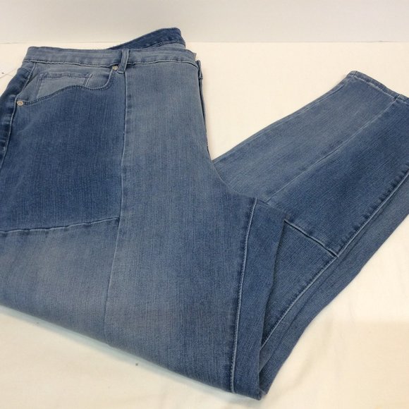 Martha Stewart Regular Seamed Panel 5-Pocket Ankle Jeans 22W - Picture 9 of 11